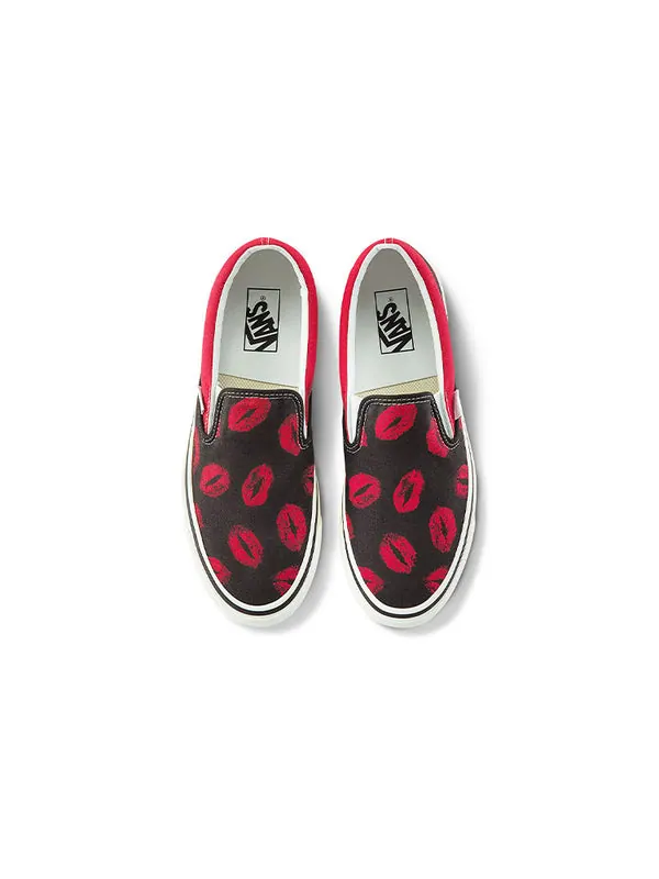 Кроссовки classic slip-on 98 dx 'anaheim factory - hotlips' Vans — изображение 4 из 4, красный/черный
