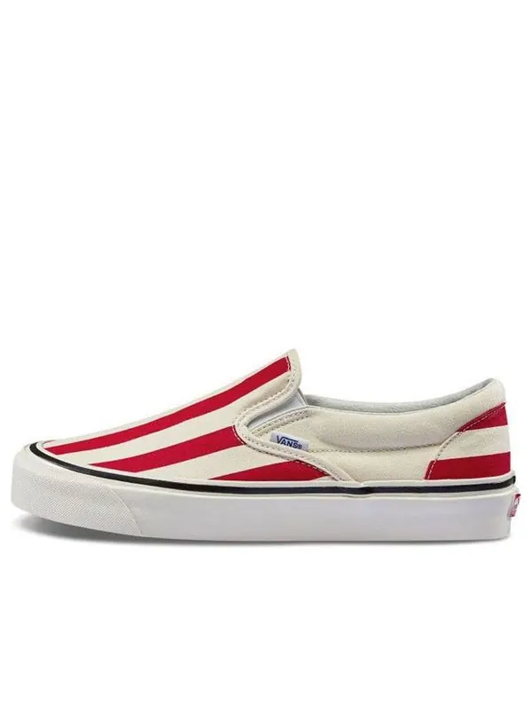 Кроссовки classic slip-on 98 dx 'anaheim factory - red big stripes' Vans — изображение 1 из 4, красный/белый