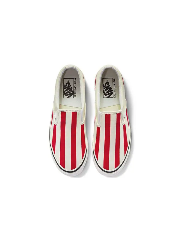 Кроссовки classic slip-on 98 dx 'anaheim factory - red big stripes' Vans — изображение 3 из 4, красный/белый