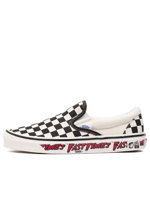 Кроссовки fast times x classic slip-on 98 dx 'anaheim factory' Vans — изображение 1 из 4, черный белый