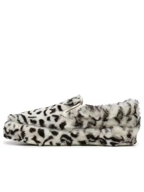 Кроссовки sandy liang x classic slip-on platform 'fuxxy leopard' Vans — изображение 1 из 4, белый