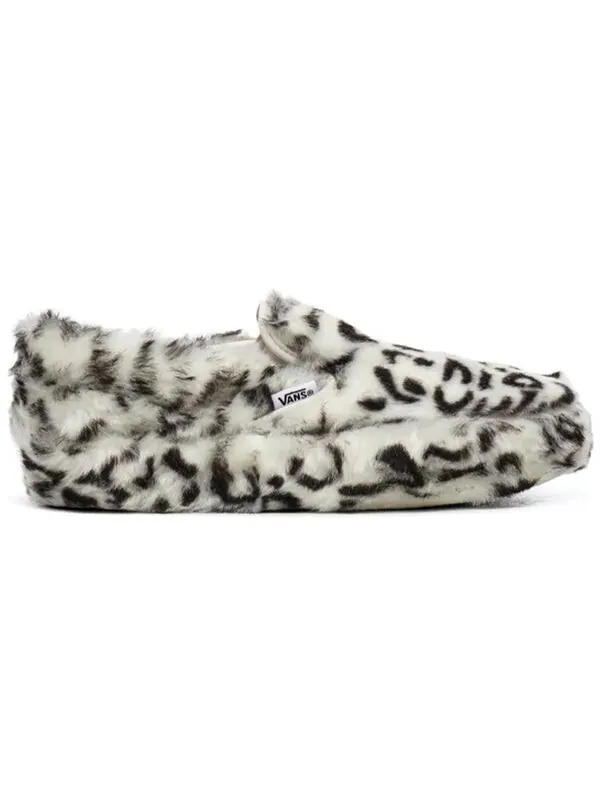 Кроссовки sandy liang x classic slip-on platform 'fuxxy leopard' Vans — изображение 2 из 4, белый