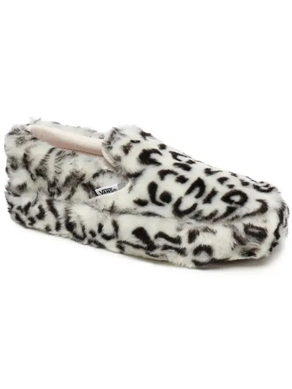 Кроссовки sandy liang x classic slip-on platform 'fuxxy leopard' Vans — изображение 3 из 4, белый