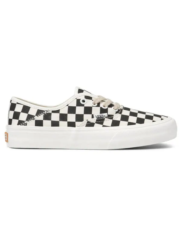 Кроссовки authentic checkerboard black/white Vans — изображение 2 из 4, черный/белый