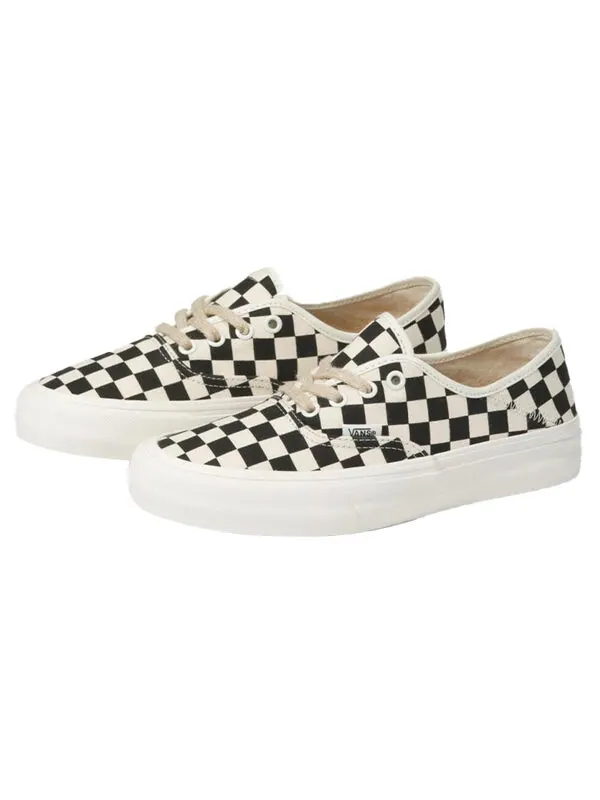 Кроссовки authentic checkerboard black/white Vans — изображение 3 из 4, черный/белый