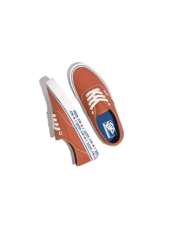 Кроссовки authentic sf 'salt wash' Vans — изображение 3 из 4, оранжевый