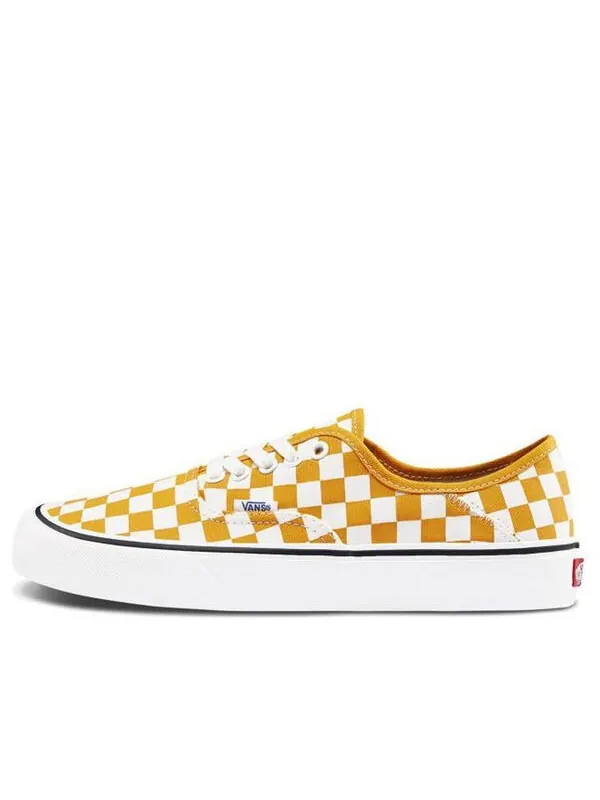 Кроссовки authentic sf 'checkerboard - cadmium yellow' Vans — изображение 1 из 4, белый/желтый