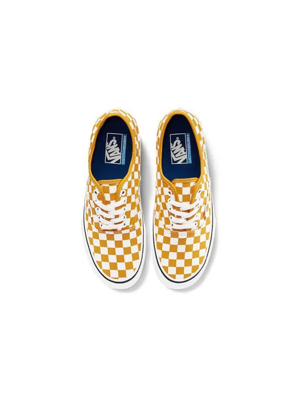 Кроссовки authentic sf 'checkerboard - cadmium yellow' Vans — изображение 3 из 4, белый/желтый