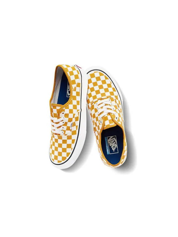 Кроссовки authentic sf 'checkerboard - cadmium yellow' Vans — изображение 4 из 4, белый/желтый