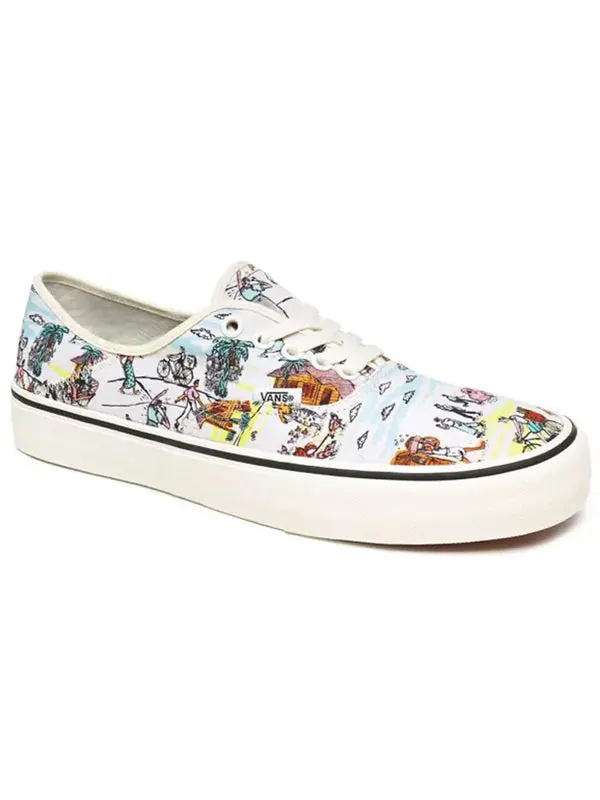 Кроссовки kide authentic surf white Vans — изображение 3 из 4, белый