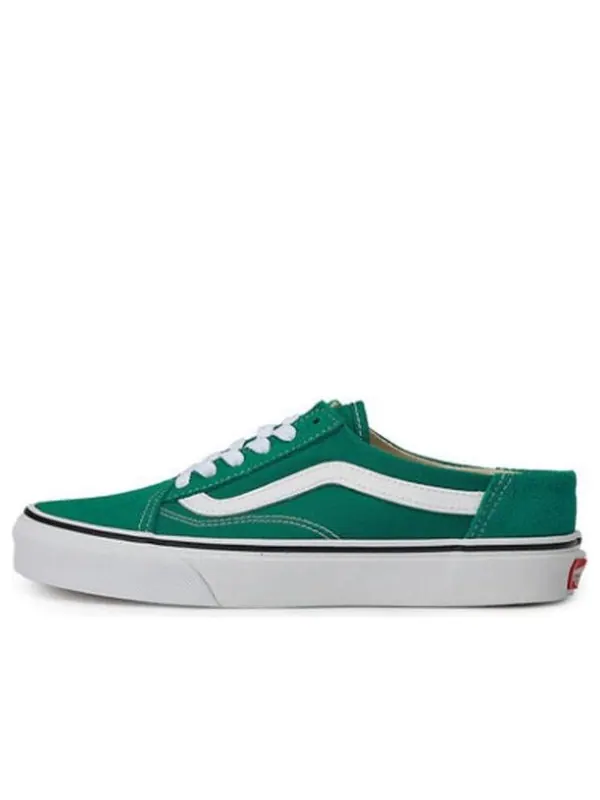 Кроссовки old skool mule retro low tops casual skateboarding shoes green Vans — изображение 1 из 4, зеленый