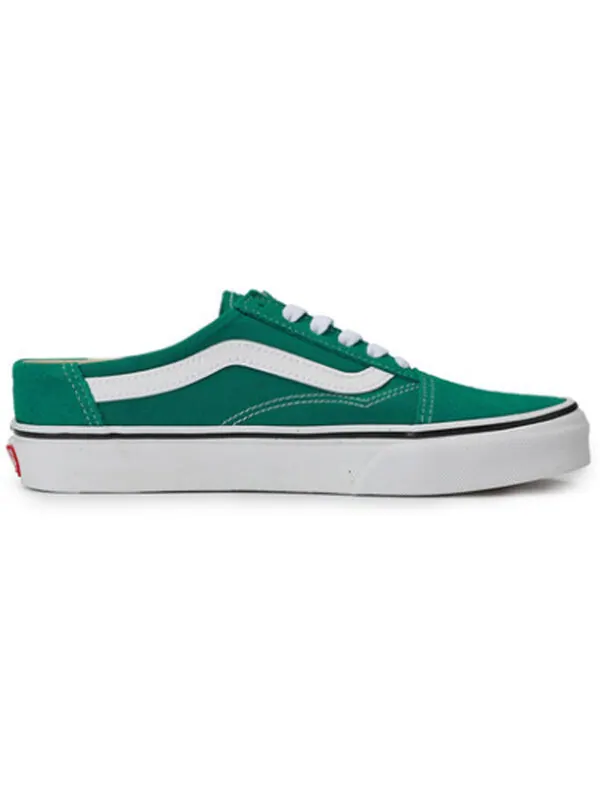 Кроссовки old skool mule retro low tops casual skateboarding shoes green Vans — изображение 2 из 4, зеленый