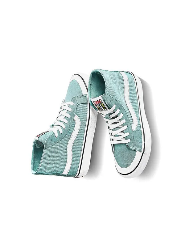 Кроссовки sk8-hi 138 decon sf light blue sky blue Vans — изображение 3 из 4, синий