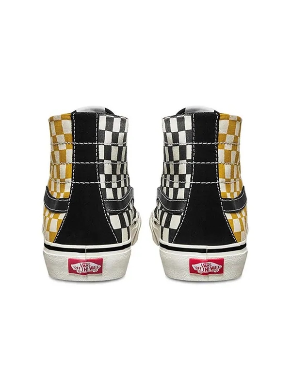 Кроссовки sk8-hi 'black yellow white' Vans — изображение 4 из 4, черный/желтый/белый