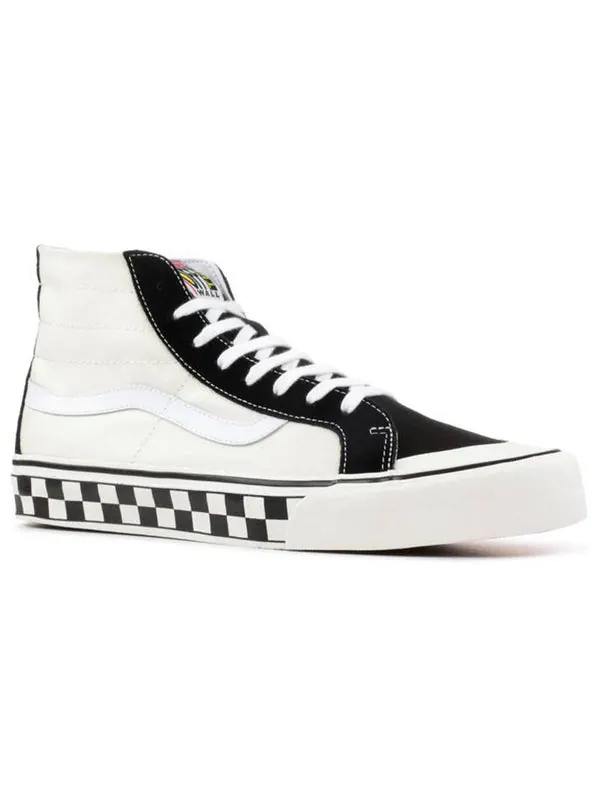Кроссовки sk8-hi 138 decon sf 'checkers' Vans — изображение 2 из 4, белый/черный
