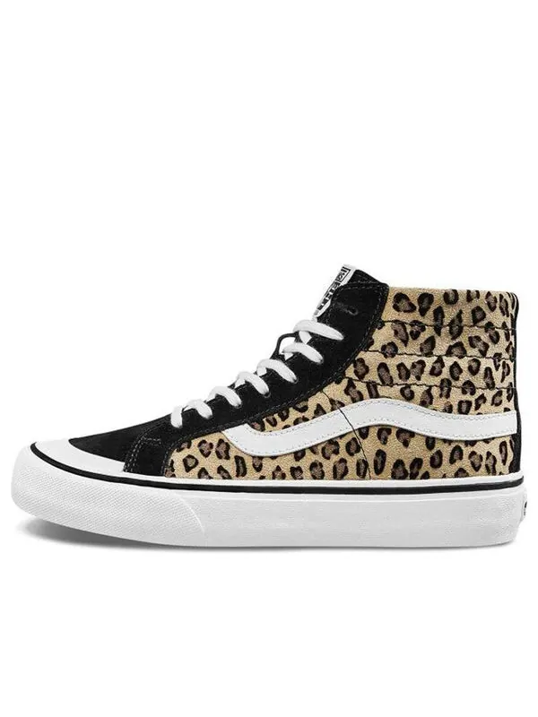 Кроссовки sk8-hi 138 decon sf 'black white leopard' Vans — изображение 1 из 4, черный/белый