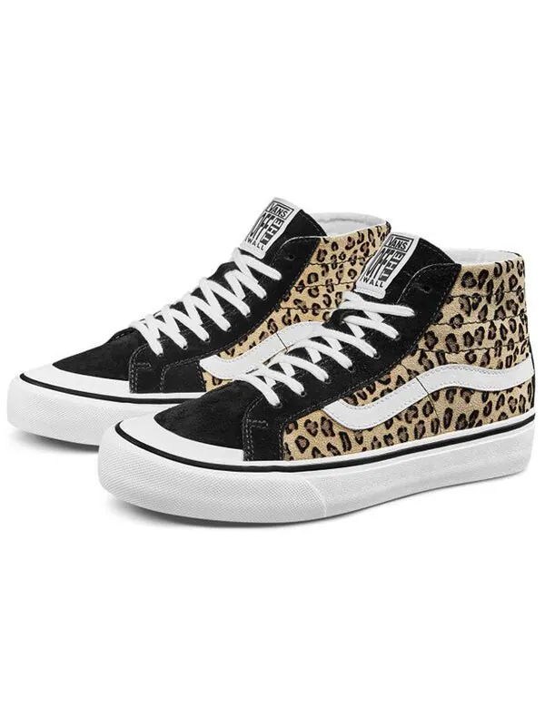 Кроссовки sk8-hi 138 decon sf 'black white leopard' Vans — изображение 3 из 4, черный/белый