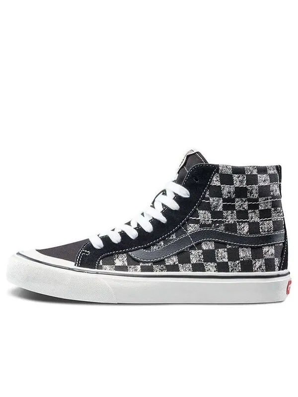 Кроссовки sk8-hi checkboard grey/black Vans — изображение 1 из 4, черный/белый
