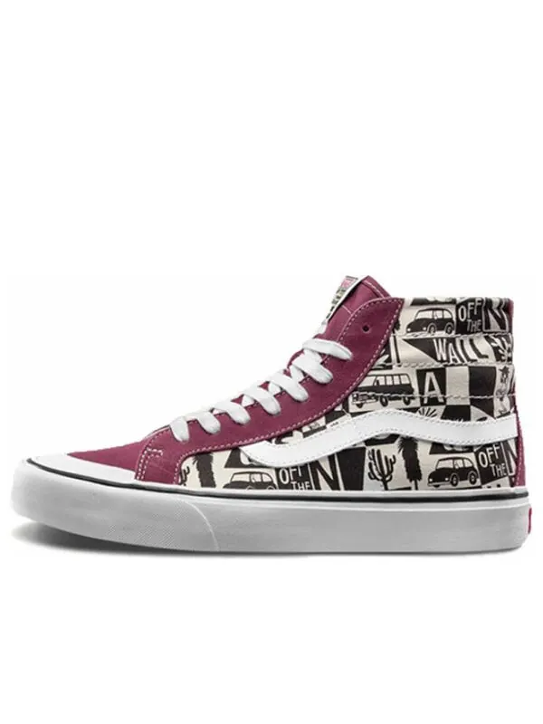 Кроссовки x yusuke hanai sk8-hi high top 'red white' Vans — изображение 1 из 4, красный/белый