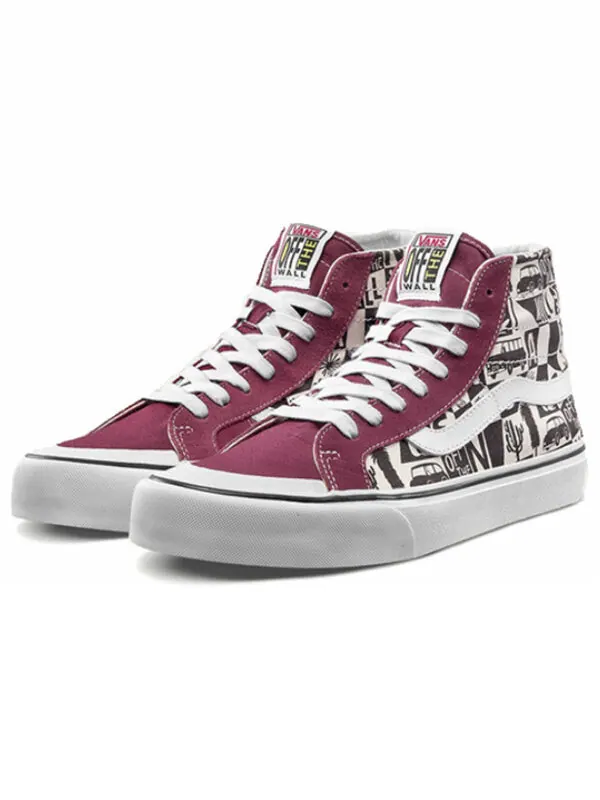 Кроссовки x yusuke hanai sk8-hi high top 'red white' Vans — изображение 2 из 4, красный/белый
