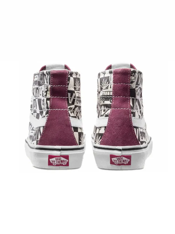 Кроссовки x yusuke hanai sk8-hi high top 'red white' Vans — изображение 3 из 4, красный/белый