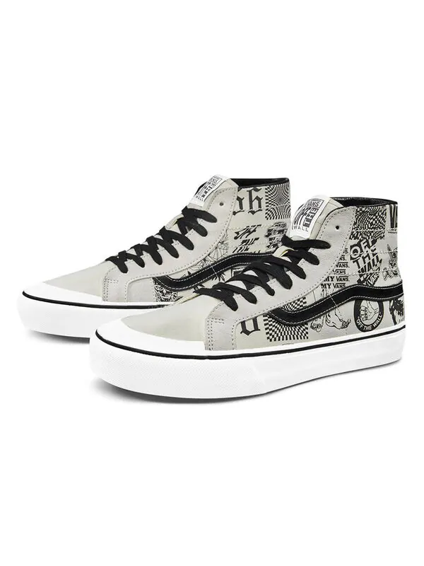 Кроссовки sk8-hi 138 decon 'v66 - marshmallow' Vans — изображение 2 из 4, черный белый