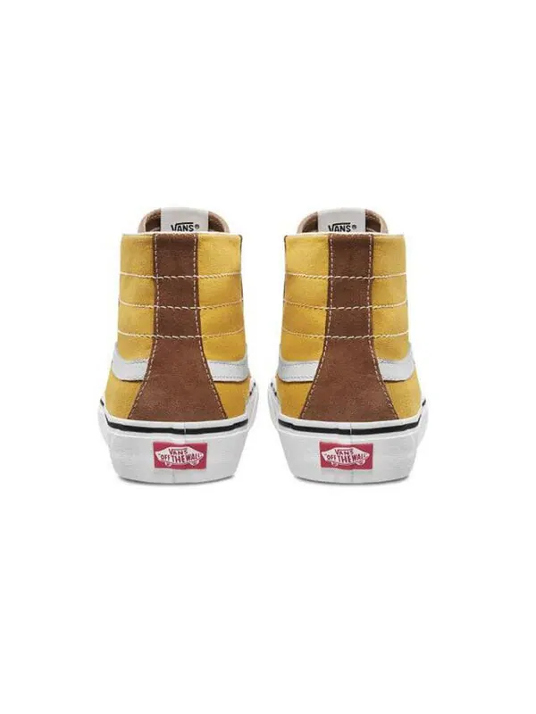 Кроссовки sk8-hi 138 decon sf 'brown yellow' Vans — изображение 4 из 4, коричневый/желтый