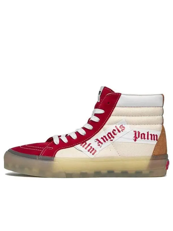 Кроссовки palm angels x sk8-hi vlt lx 'chili pepper' Vans — изображение 1 из 4, белый/красный/коричневый