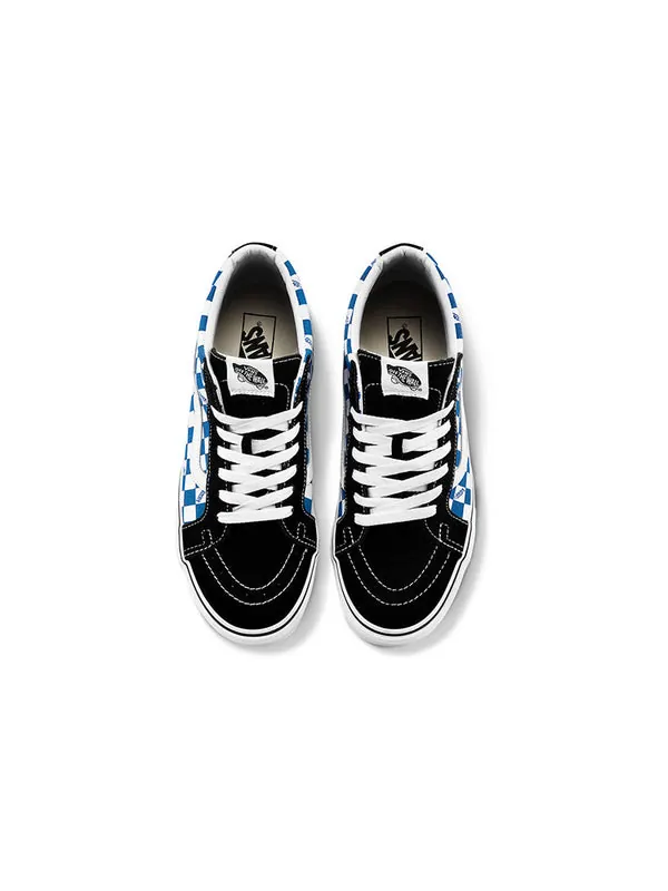 Кроссовки sk8-mid checkerboard blue/white Vans — изображение 3 из 4, мульти