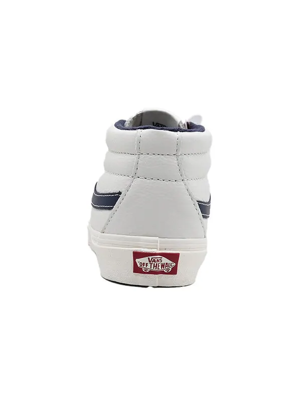 Кроссовки sk8-mid mid-top casual skate shoes white blue Vans — изображение 3 из 4, белый/синий