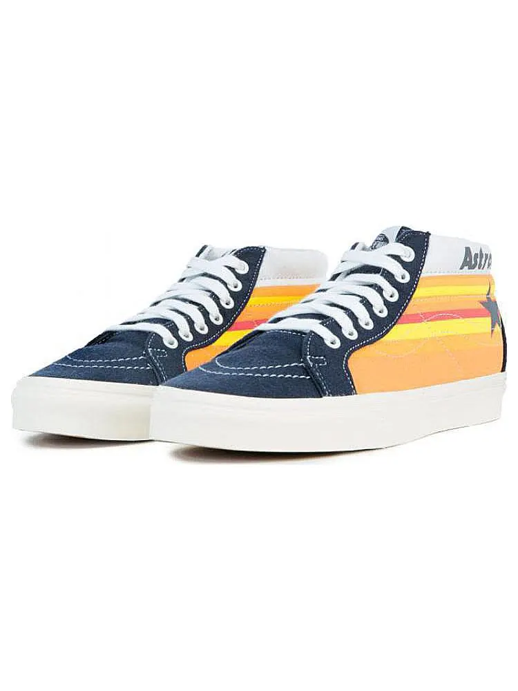 Кроссовки Vans MLB x SK8-MID Reissue Astros 'Blue Yellow' — изображение 3 из 4, синий