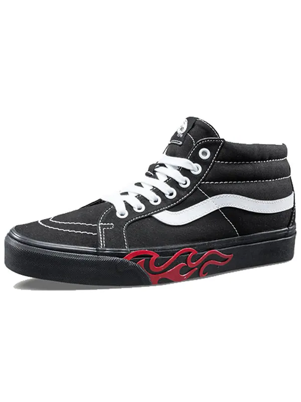 Кроссовки sk8-mid 'flame cut out' Vans — изображение 2 из 4, черный
