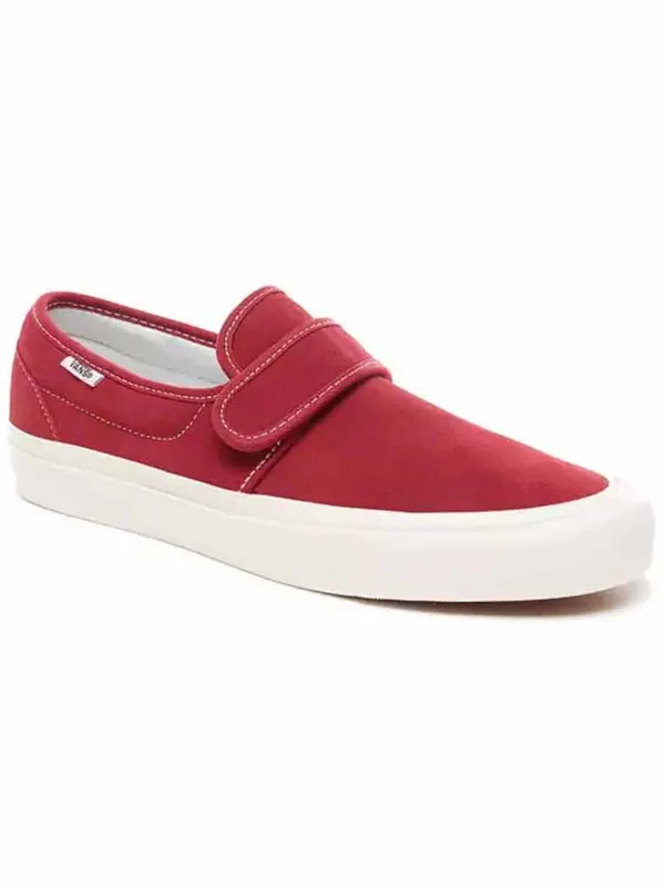 Кроссовки slip-on 47 v dx 'brick red' Vans — изображение 2 из 4, красный/белый
