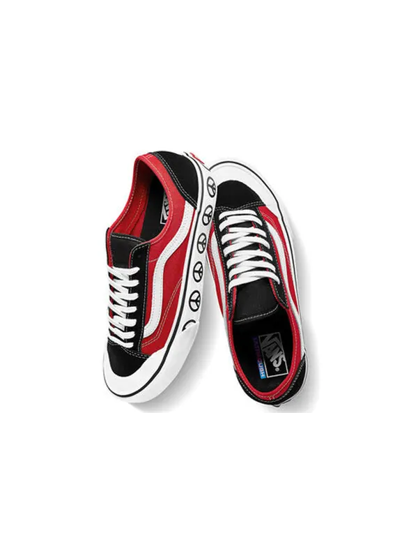 Кроссовки style 36 decon sf 'black red' Vans — изображение 3 из 4, черный/красный