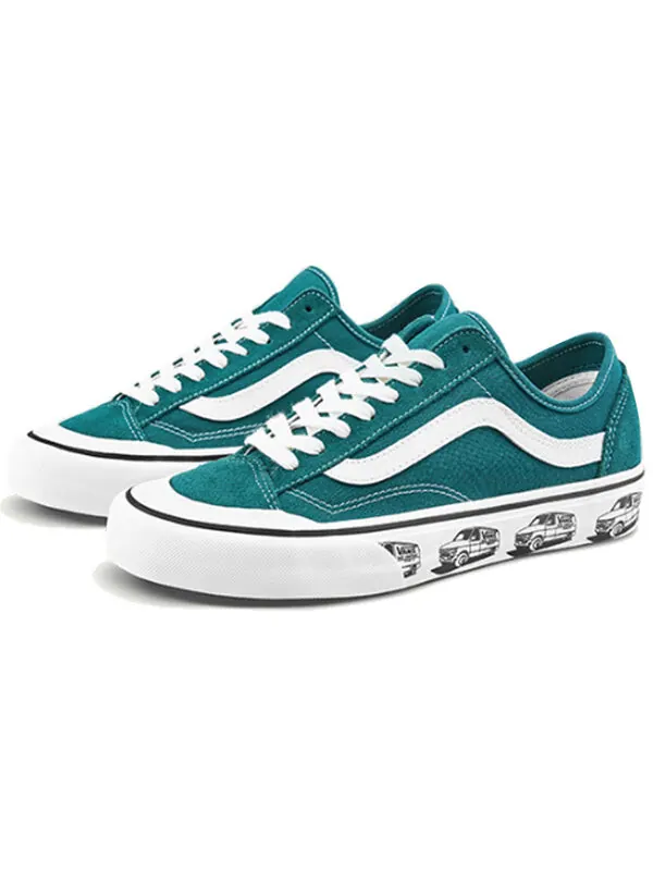 Кроссовки style 36 sf 'green black' Vans — изображение 3 из 4, зеленый/черный