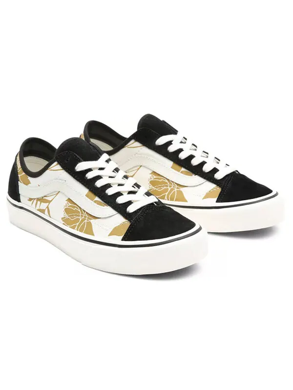 Кроссовки island floral style 36 decon sf 'black white brown' Vans — изображение 3 из 4, черный/белый/коричневый