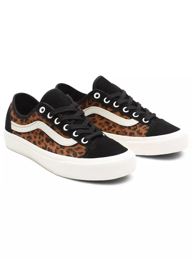 Кеды Vans Suede Leopard Style 36 Deconstructions SF Shoes Brown — изображение 3 из 5, леопардовый