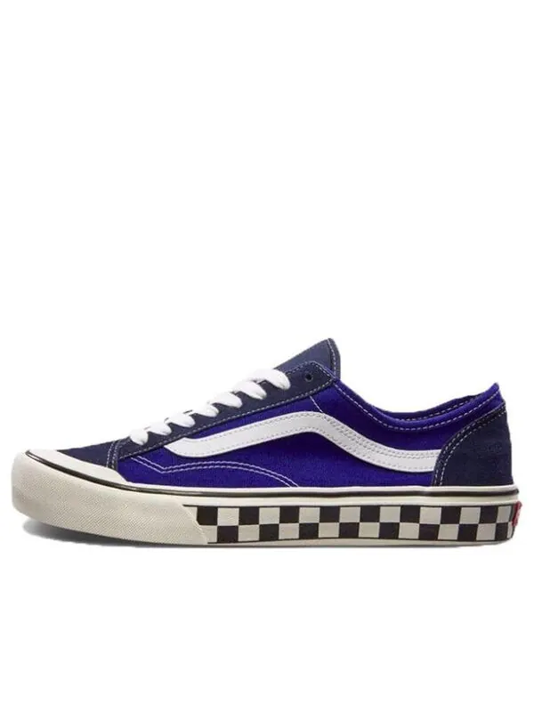 Кроссовки checkerboard style 36 decon sf 'true blue/marshmallow' Vans — изображение 1 из 4, синий
