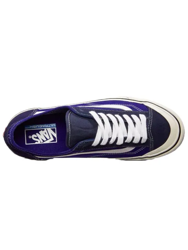 Кроссовки checkerboard style 36 decon sf 'true blue/marshmallow' Vans — изображение 3 из 4, синий