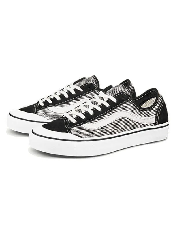 Кроссовки style 36 decon sf 'hemp blur checkerboard' Vans — изображение 3 из 4, черный белый
