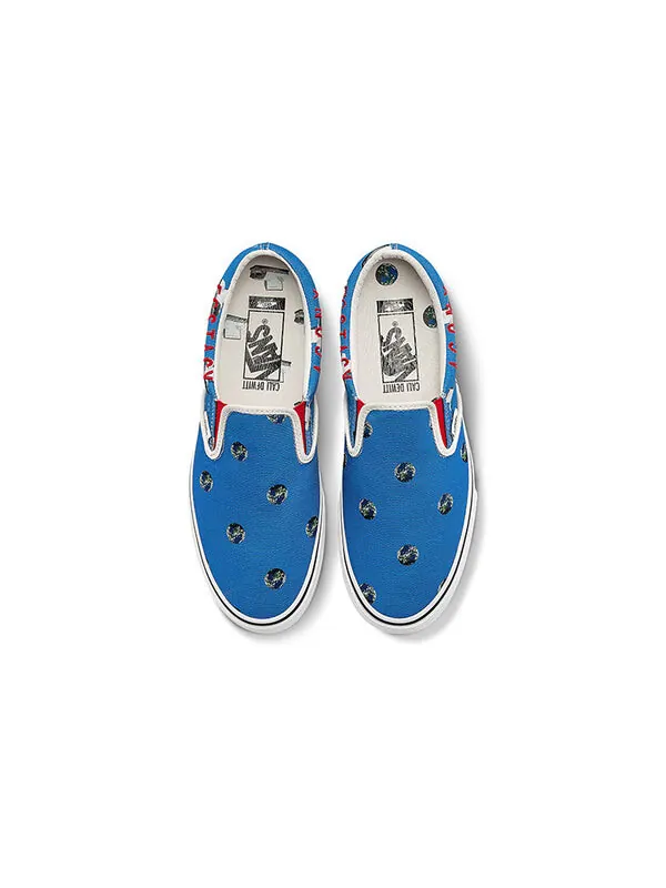 Кроссовки cali thornhill dewitt x vault classic slip-on lx 'blue crisis actor' Vans — изображение 3 из 4, синий