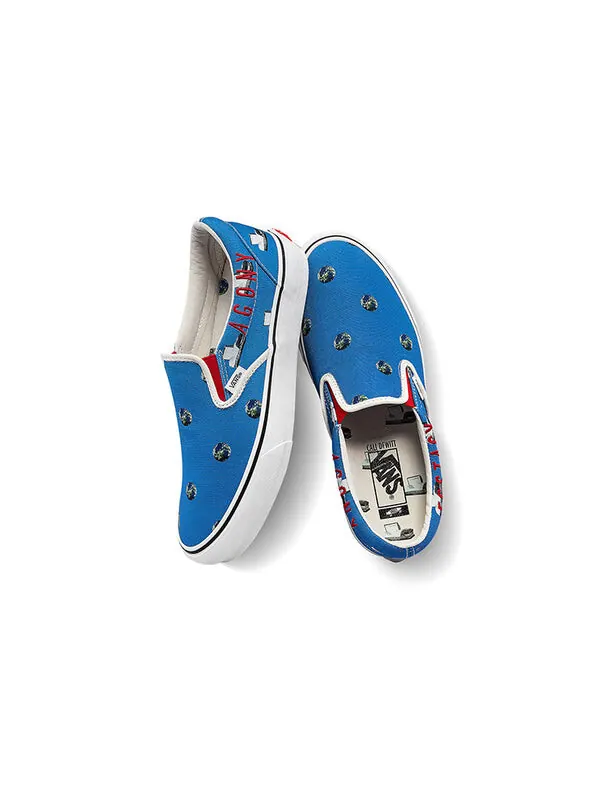 Кроссовки cali thornhill dewitt x vault classic slip-on lx 'blue crisis actor' Vans — изображение 4 из 4, синий