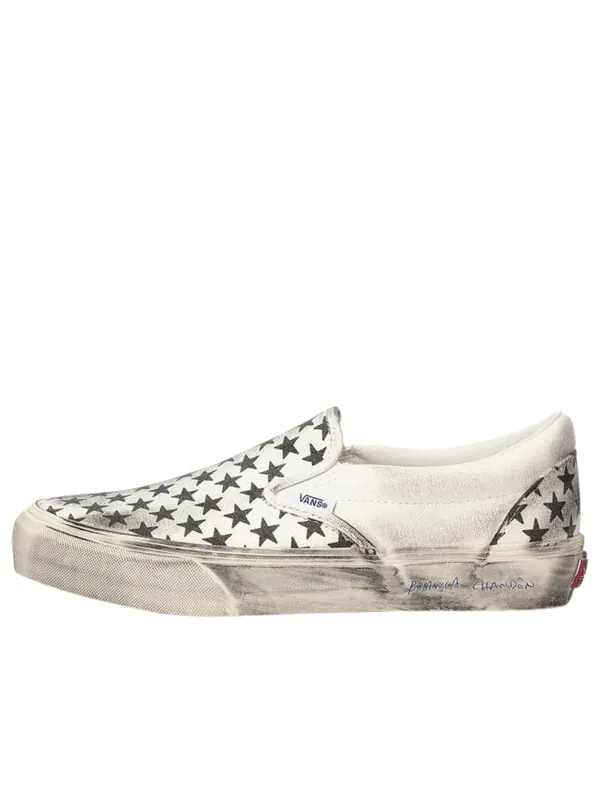 Кроссовки bianca chandn x classic slip-on vlt lx 'stressed black' Vans — изображение 1 из 1, черный/белый