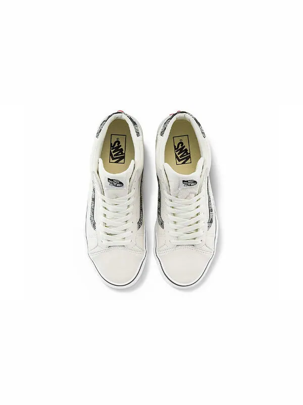 Кроссовки mid skool 37 'sport paisley - white black' Vans — изображение 3 из 4, белый/черный