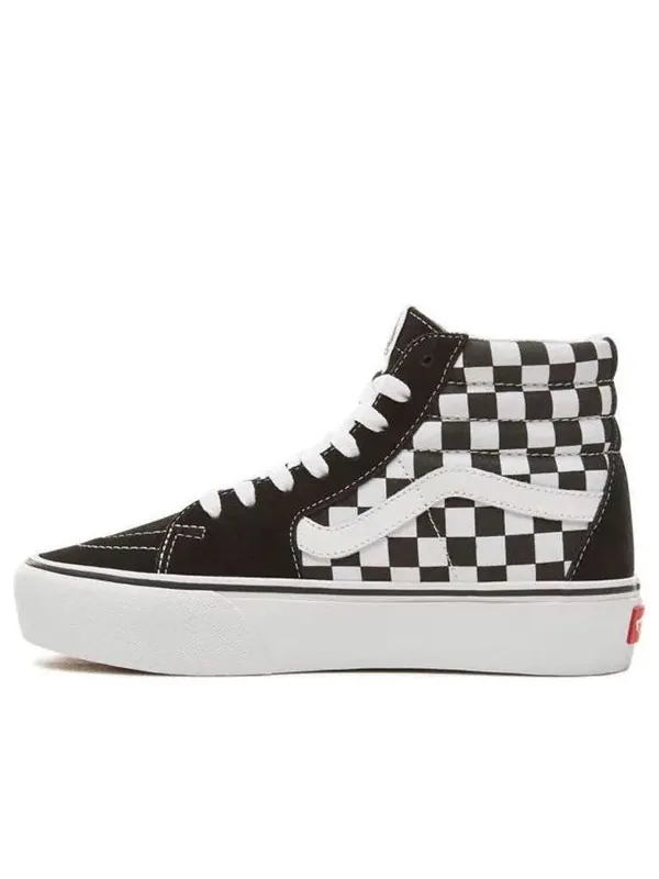 Кроссовки sk8-hi platform 2.0 'checkerboard - black white' Vans — изображение 1 из 4, черный