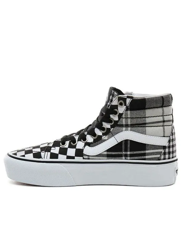Кроссовки sk8-hi platform 'plaid checkerboard' Vans — изображение 1 из 4, белый