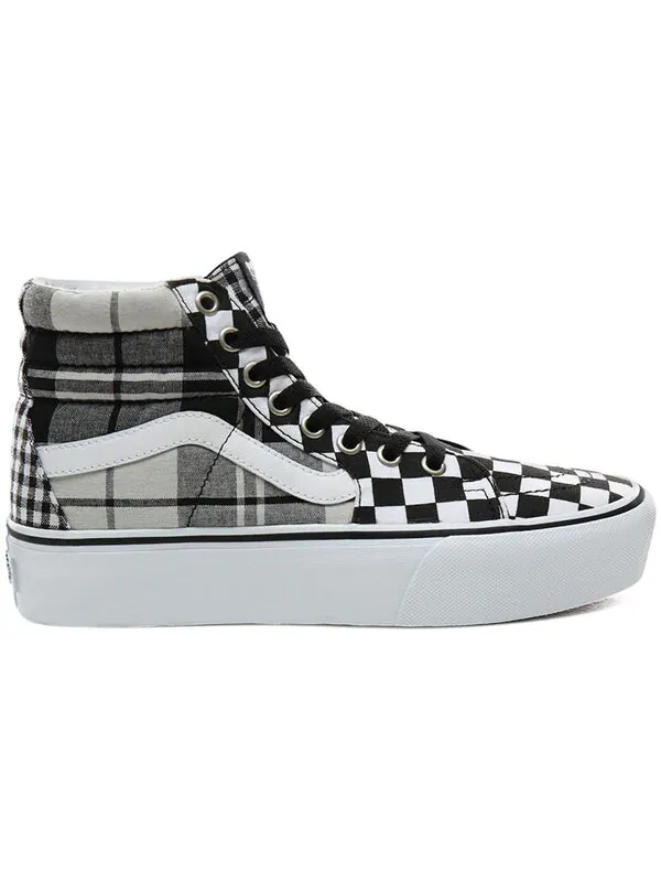 Кроссовки sk8-hi platform 'plaid checkerboard' Vans — изображение 2 из 4, белый