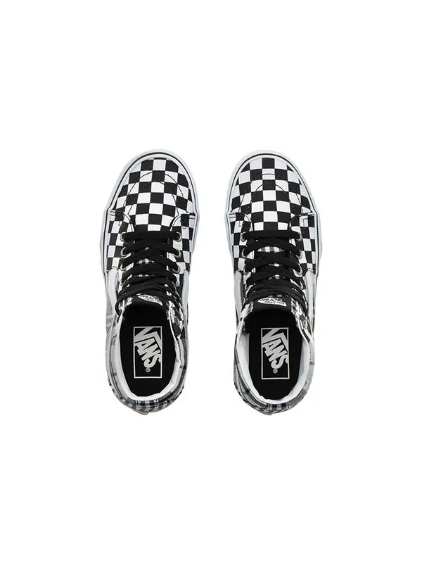 Кроссовки sk8-hi platform 'plaid checkerboard' Vans — изображение 4 из 4, белый