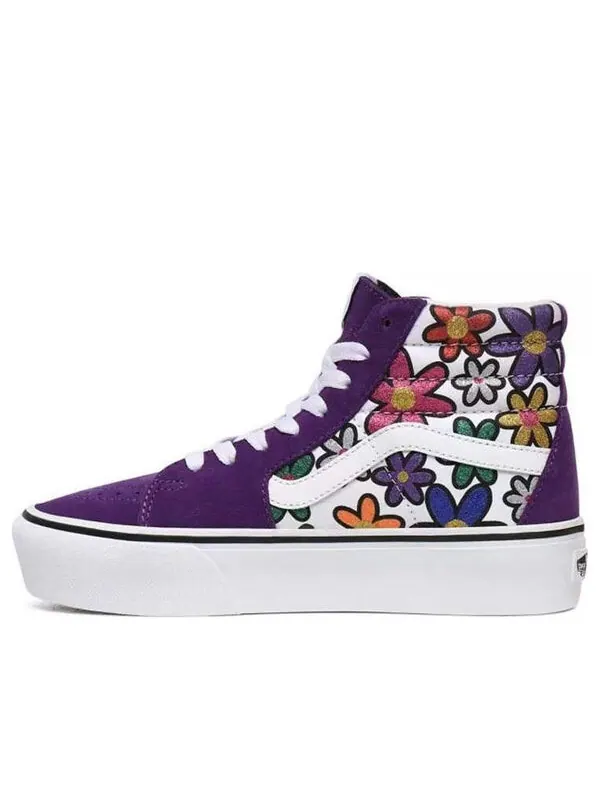 Кроссовки sk8-hi platform 2 'glitter daisies' Vans — изображение 1 из 4, фиолетовый