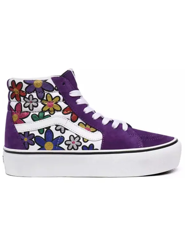Кроссовки sk8-hi platform 2 'glitter daisies' Vans — изображение 2 из 4, фиолетовый